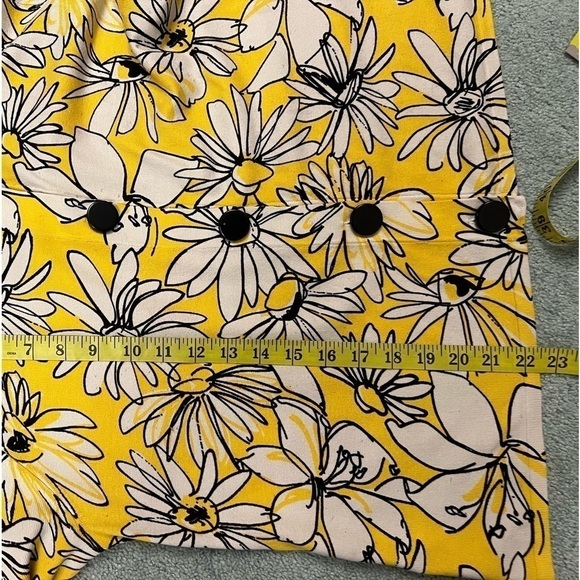 CABLE and gauge 3/4 sleeve floral button down cardigan S L - Picture 4 of 6